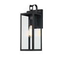 thumbnail image 1 of Lámpara de pared exterior Pia Ricco, 46 cm, impermeable, color negro mate, 1 of 8