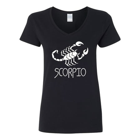 Custom Apparel R Us - Scorpio Zodiac Signs Birthday Womens V Neck T ...