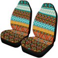 thumbnail image 1 of ABPHQTO Juego de 2 fundas de asiento de coche, patrón azteca colorido sin costuras, Protector Universal de asientos delanteros de coche, apto para coche, SUV sedán, camión, 1 of 3