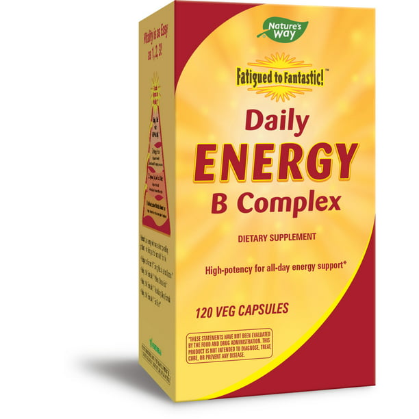 Nature S Way Fatigued To Fantastic ™ Daily Energy B Complex 120 Vcaps