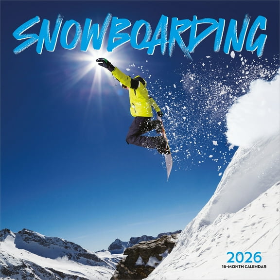 Snowboarding | 2026 12x24" (Hanging) Square Wall Calendar | Wyman Publishing