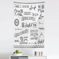 thumbnail image 1 of Adventure Tapestry, Various Words on Happiness and Self Value Uplifting Phrases Being Who You Are, Fabric Wall Hanging Decor for Bedroom Living Room Dorm, 5 Sizes, White Black, by Ambesonne, 1 of 1