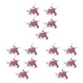 thumbnail image 2 of Baohd 5pcs/set Arrangement de Fleurs Artificielles Réalistes Entretien Bas et Brique Réaliste Rouge 3Set, 2 of 6