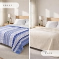 thumbnail image 3 of Sacred Thread Sherpa Fleece Blanket, Soft and Cozy Queen Blanket, Plush Blanket for Sofas & Beds, 3 of 7