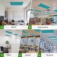 thumbnail image 6 of Teal Magnetic Fluorescent Light Covers for Ceiling Lights 2 x 4 Feet, Turquoise Pure Teal Office Classroom Kitchen Drop Ceiling Light Covers Lighting Filters Shade Panel 2 Packs, 6 of 9