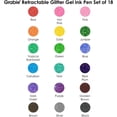 thumbnail image 5 of Glitter Gel Pens, 18 Colors Glitter Gel Pens Set, Retractable Sparkle Gel Ink Pens for Coloring Books, Journaling, Drawing, Scrapbooking & DIY Crafts, Smooth Writing Art Pens for Creative Work, 5 of 8