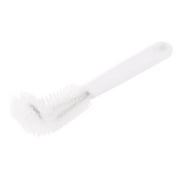 Unique Bargains 20cm Plastic Handle Nylon Bristles Test Beaker Bottle Wash Elbow Brush White