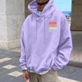thumbnail image 1 of MHFRRA Sudaderas Casuales para Hombre para Uso Diario, Sudaderas Estampadas de Corte Relajado para Otoño E Invierno, Fáciles de Cuidar, Elegantes y Cómodas Púrpura claro, 1 of 4