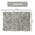 thumbnail image 2 of Home Weavers Leather Shaggy Collection Living Room Rug, Machine Washable Area Rugs, Rug For Living Room, Non Slip Accent Rugs, Soft Foldable Indoor Floor Rug, Easy To Clean, 3'5" x 5'5", Silver, 2 of 2