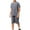 Dark Gray, variant on Bcfgryg Men's Linen Short Sleeve Shirt And Shorts Set Summer Casual Sports Two Piece Outfit For Active Men’s Outfit Sets