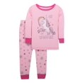 thumbnail image 1 of Little Star Organic Baby Toddler Girl Snug Fit Cotton Long Sleeve Pajamas, 2pc Set, 1 of 4