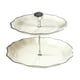thumbnail image 2 of Bandeja de servir de varios niveles, 1 unidad, platos apilables para aperitivos, 25 x 25 x 16 cm, soporte de plástico para postres con asas para fiestas en el salón (plateado)., 2 of 8
