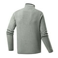 thumbnail image 4 of Men's 1/4 Zip Fleece Sweatshirt Turtleneck Quarter Zip Jumper Knitted Golf Sweaters Warm Thermal Sweatshirts Long Sleeve Pullover Top Classic Sportswear Athletic Shirts, 4 of 6