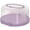 Lilac, variant on Round Cake Carrier Two Sided Cake Holder Serves as Five Section Serving Tray, Portable Fits 10 inch Cake, Box Comes With Handle, Container Holds Pies (Green)