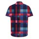 thumbnail image 4 of Camisas de Manga Corta de los Hombres Vintage Cuadrado Impreso Solapa Superior, Poliéster Ligero para Primavera Verano Casual Y Diario, 4 of 9