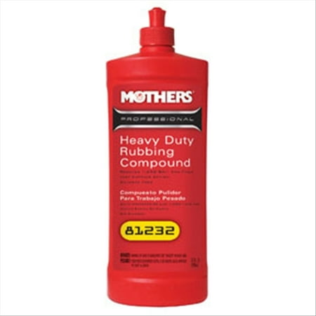 Heavy Duty Rubbing Compound - Heavy Duty Rubbing Compound, Qt Mothers Wax & Polish 81232 MTR