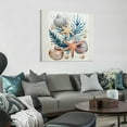 thumbnail image 2 of Chilfamy Starfish Sea Shells Blue Seaweed Canvas Wall Art Decor 16x16in, 2 of 6