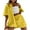 Yellow, variant on Njoeus Women's Fashion Button-Down Short Sleeve Shirts and Shorts Casual Loose Beach 2 Piece Lounge Outfits