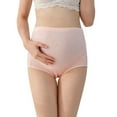 thumbnail image 2 of Tejiojio Maternity/Labor/Nursing Clothing Clearance Ladies Comfortable Prenatal Solid Color Lace Large Size Abdominal Maternity Panties High Waiste Underpants, 2 of 8