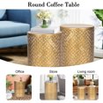 thumbnail image 6 of Joveco Pack of 2 Metal Accent Table,Decorative Round End Tables Nightstands, Outdoor Coffee Side Tables for Living Room Bedroom Office, 6 of 8