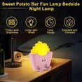thumbnail image 3 of Night Light, Fries Silicone Squishy Night Lamp with Timer, Bedside Touch Lamp with 3 Level Brightness, Table Decor Nightlight Fun Gifts for Kids, Breastfeeding,Pink, 3 of 7