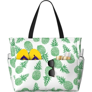 PRIYAL Beach Tote Bag for Women Waterproof and Sandproof Beach Bag Fashionable Large Travel Bag Pool Gym Tote Bag with Wet Bag