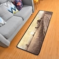 thumbnail image 2 of GZHJMY Vintage Style Country Area Rug - 2' x 6' Washable Runner Rugs with Rubber Backing - Non Skid Floor Carpet for Indoor Living Room Hallway Kitchen Carpet Runner, 2 of 7