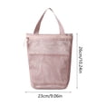 thumbnail image 2 of Pink Polyester Mesh Bath Bag Portable Toiletries Travel Storage With Zipper And Handle For Outdoor Business Trips 10.24X9.06 Inches, 2 of 7