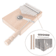 thumbnail image 4 of 6X 17 Teclas Kalimba DIY Kit Thum Piano Piezas de Repuesto con Llaves Puente Tuning Hammer Kit Kalimba Accesorios, 4 of 8