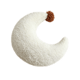 thumbnail image 2 of Rirozkan Throw Pillow, 13.4 Inch Moon Shaped Plush Yarn Cushion, Teddy Fleece Soft Decorative for Sofa, Couch, Bed, Living Room, 2 of 7