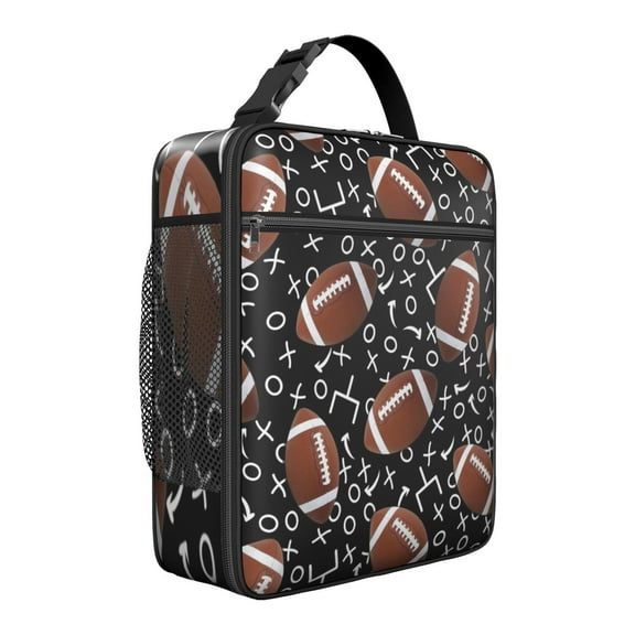 4-in-1 Game Day Lunch Box, Insulated Cooler Bag for Work & Gym - Leakproof Tote for Soccer, Volleyball, Basketball, Baseball Activities
