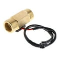 thumbnail image 6 of FRCOLOR  Hall Flow Meter 4 Points Turbine Effect Water Temperature Sensor Golden, 6 of 8
