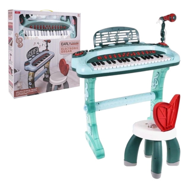 TECLADO PIANO MUSICAL DE JUGUETE ELECTRONIC ORGAN EARLY VERDE