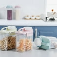thumbnail image 2 of tredstone Good Sealing Cereal Storage Container Thoughtful Dry Food Storage Container For Kitchen Transparent Blue, 2 of 6