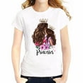 thumbnail image 2 of DPTALR T-Shirt à Col Rond Imprimé pour Femmes Harajuku T-Shirt Blanc Haut à Thème Mère, 2 of 6