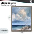 thumbnail image 4 of Stupell Industries Transitional A Storm Is Coming on Beach Brown Floating Frame Canvas Art, 17 x 21, by Petals Prints Design, 4 of 8