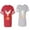 Men Red / Women Heather, variant on King Queen Eagle Sunny Matching Couple Cotton Jerseys (Men Red / Women Black) (Men S / Women S)