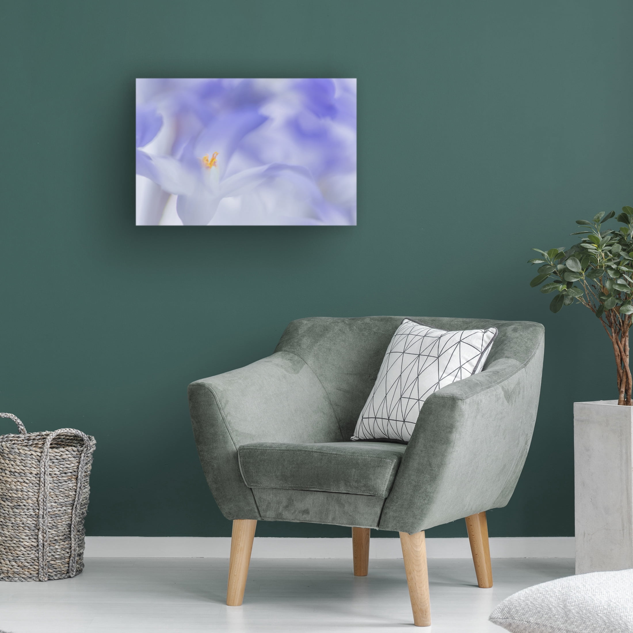 Canvas Wall Art - Roelof de Hoog 'Blue Waves' Wall Art for Living Room, Bedroom, or Office Décor by Trademark Fine Art - 47 x 30 Inches