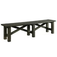 thumbnail image 1 of Pemberly Row 72" Long Dining Bench in Distressed Gray Wood / Entryway Seating, 1 of 4