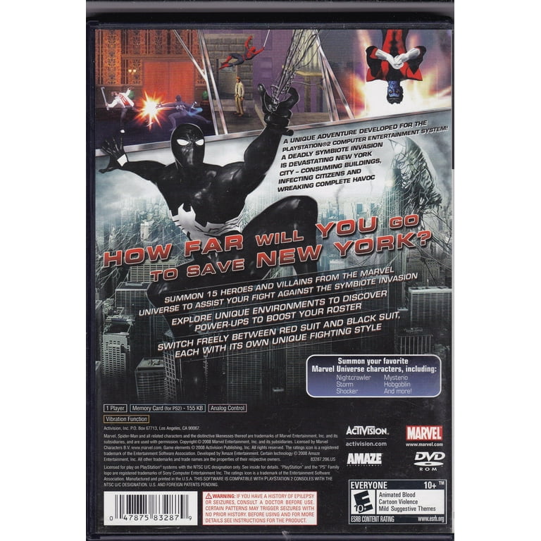 Marvel's Spider-Man: Web of Shadows Video Game for PlayStation