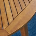 thumbnail image 6 of Contemporary Home Living 5-Piece Brown Wicker Finish Round Outdoor Furniture Patio Dining Set -, 6 of 8