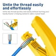 4-in-1 RJ45 Network Cable Tool with Cutting,Stripping,Untangling, and ...