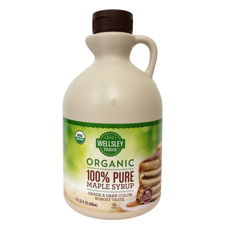 Product of Wellsley Farms Organic Grade A Dark Maple Syrup, 32 oz. [Biz