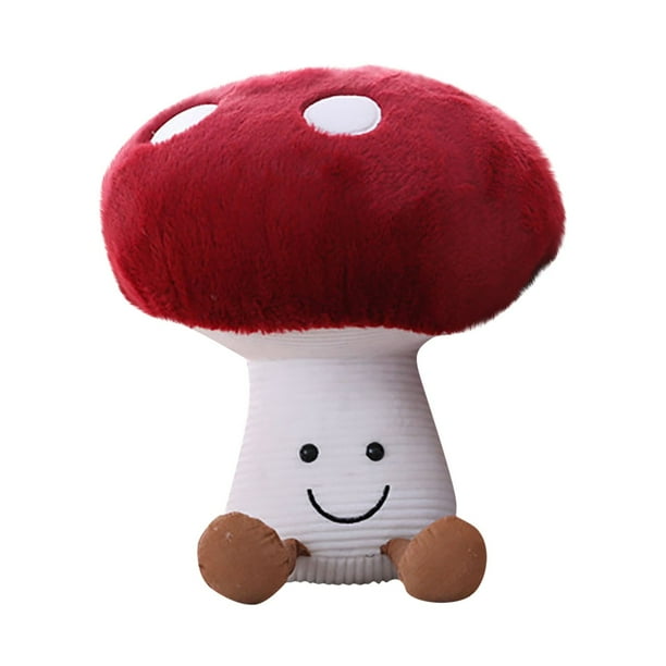 Juguetes de peluche, peluche, peluches, juguetes de peluche, regalo de Halloween, almohada de peluche en forma de hongo, hongo de peluche lindo de 15.7 pulgadas, regalo de decoración de habitación