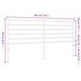 thumbnail image 2 of vidaXL Metal Headboard Black 180 cm, 2 of 4