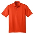 thumbnail image 5 of Yellow Rooster Men's Performance Fine Jacquard Polo Autumn Orange XS, 5 of 6