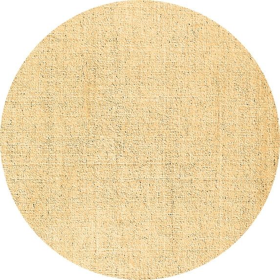 Ahgly Company Indoor Round Solid Brown Modern Area Rugs, 5' Round