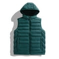 thumbnail image 3 of ZUKMRJPC Mens Winter Vest Lightweight Warm Sleeveless Hooded Padded Jacket Full Zip Casual Loose Fit Quilted Puffer Vests with Pockets, 3 of 6