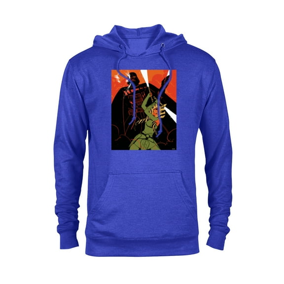 Star Wars Rebels Ahsoka Tano and Darth Vader Duel - Pullover Hoodie for Adults - Customized-Royal