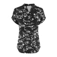 thumbnail image 5 of Nmnitkp Casual Tops for Women Stylish Floral Womens Tops V Neck Button Style Perfect as Going Out Tops for Women & Tops for Women Trendy, 5 of 5